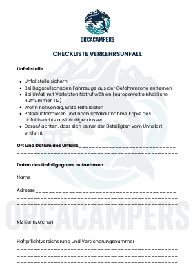 Unfallcheckliste